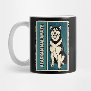 Alaskan Malamute Dog Vintage Pet Mug